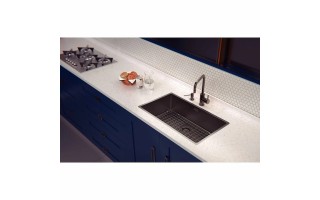 Bacha Tramontina Quadrum 94000 1c Rect. 70x40cm Negro Bacha Tramontina Quadrum 94000 1c Rect. 70x40cm Negro