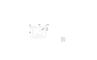 Pileta Lavadero de Pared Tramontina 50x40cm Satinado Pileta Lavadero de Pared Tramontina 50x40cm Satinado