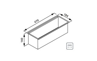 Canal Húmedo para Cocina Tramontina 94534 45x18cm Inox. Canal Húmedo para Cocina Tramontina 94534 45x18cm Inox.