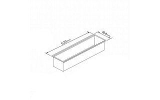Canal Húmedo para Cocina Tramontina 94534 60x18cm Inox. Canal Húmedo para Cocina Tramontina 94534 60x18cm Inox.