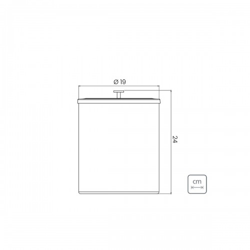 Basurero Tramontina Util 94540 Acero Inox. 5L