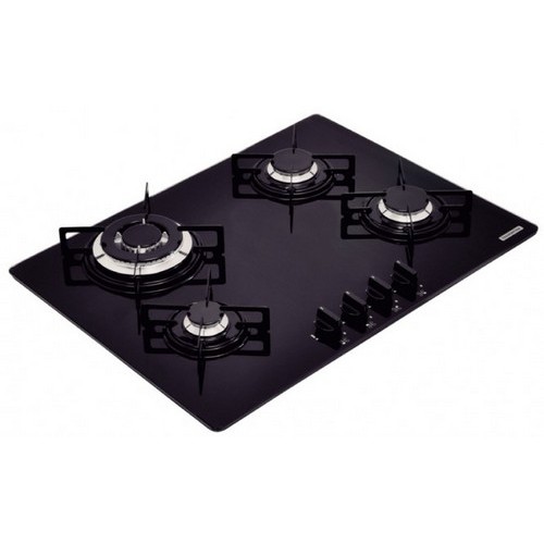 Placa de Cocina Tramontina a Gas 4 Hornallas 70cm Negro