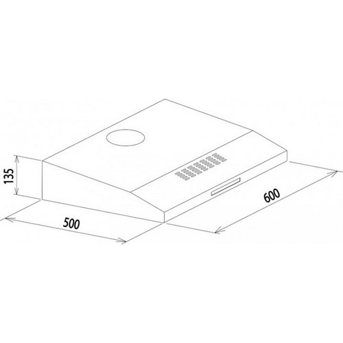 Campana Tramontina Compact de Pared 60cm Inox.