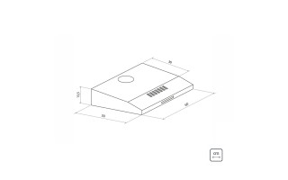Campana Tramontina Slim 94810 de Pared 60cm Inox. Campana Tramontina Slim 94810 de Pared 60cm Inox.