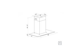 Extractor Campana Tramontina Basic de Pared 90cm Vidrio