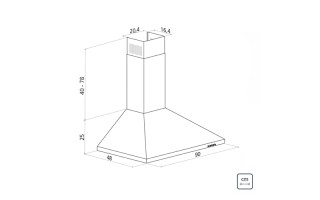 Extractor Campana Tramontina Standard 94814 90cm Inox. Extractor Campana Tramontina Standard 94814 90cm Inox.