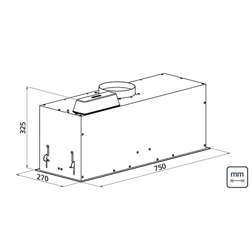 Extractor Tramontina Incasso 95801 Empotrable 75cm Inox