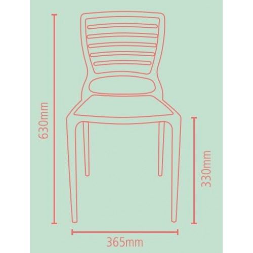 Mesa y Silla Infantil Tramontina Sofia 92486 Amarillo