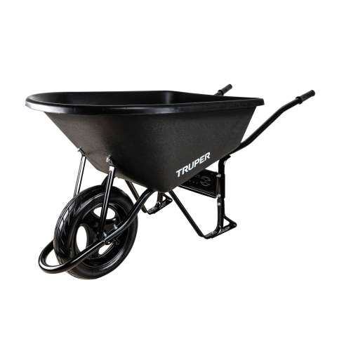 Carretilla Truper 100178 120L Plástico Rueda Maciza