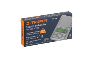 Balanza Digital de Bolsillo Truper 100786 500g Balanza Digital de Bolsillo Truper 100786 500g