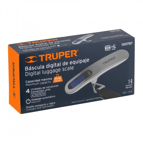 Balanza Digital para Equipaje Truper 100787 50kg