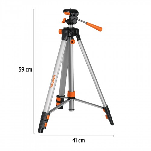 Trípode Truper 100811 para Nivel Láser 1/4'' 1,45m