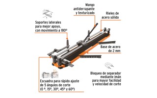 Cortador de Pisos y Azulejos Truper Expert 101242 102cm Cortador de Pisos y Azulejos Truper Expert 101242 102cm