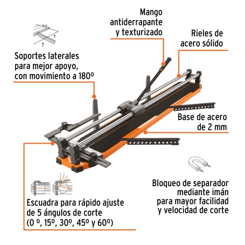 Cortador de Pisos y Azulejos Truper Expert 101242 102cm