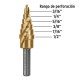 Mecha Escalonada Truper Expert 101550 3/16"-1/2" Titanio