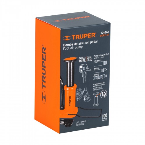 Inflador de Pie Truper 101667 60psi