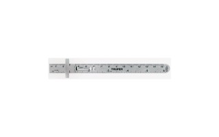 Regla Truper 101810 Acero Inox. [mm] y [pulg] 15cm
