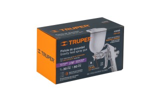 Pistola para Pintar por Gravedad Truper LVMP 101855 1,4mm Pistola para Pintar por Gravedad Truper LVMP 101855 1,4mm