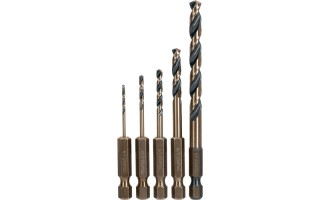 Mechas p/ Metal HSS Truper Expert 102251 1/8"-1/2" 5pzs Mechas p/ Metal HSS Truper Expert 102251 1/8"-1/2" 5pzs