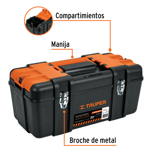 Caja de Herramientas Truper 102435 Plástico 20''