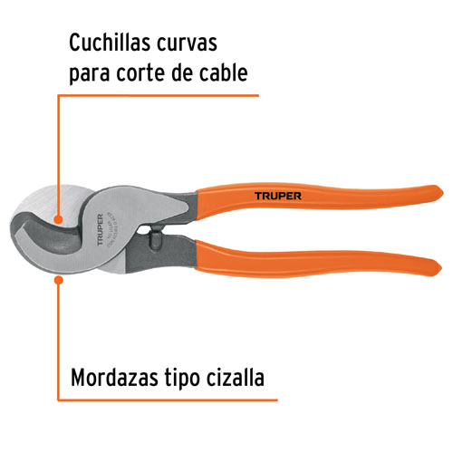 Pinza Corta Cables Truper 102511 10''