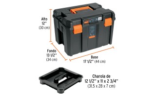 Caja de Herramientas Truper 102643 Plástico 17'' 44cm Caja de Herramientas Truper 102643 Plástico 17'' 44cm