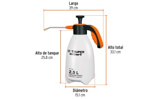 Fumigador Pulverizador Truper Expert 102645 2,5L Fumigador Pulverizador Truper Expert 102645 2,5L