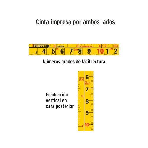 Cinta Métrica Truper 102666 Gripper 8m