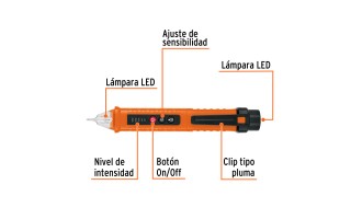 Detector de Tensión Truper Alta Sensibilidad 12-1000V