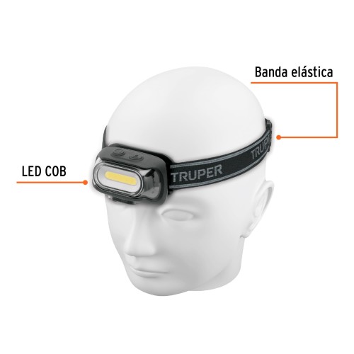 Linterna para Cabeza Truper 103086 460lm LED Recargable Linterna para Cabeza Truper 103086 460lm LED Recargable