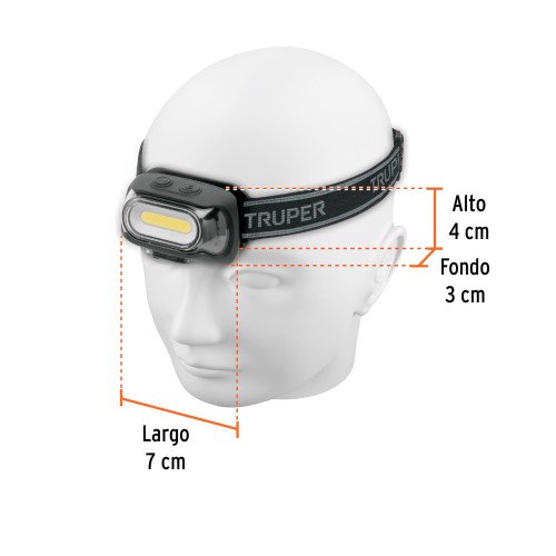 Linterna para Cabeza Truper 103086 460lm LED Recargable Linterna para Cabeza Truper 103086 460lm LED Recargable