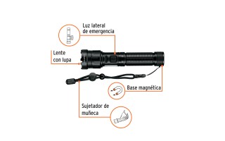 Linterna de Emergencia Truper 103088 410lm LED Recargable Linterna de Emergencia Truper 103088 410lm LED Recargable