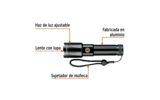 Linterna Truper 103100 1200lm LED Recargable