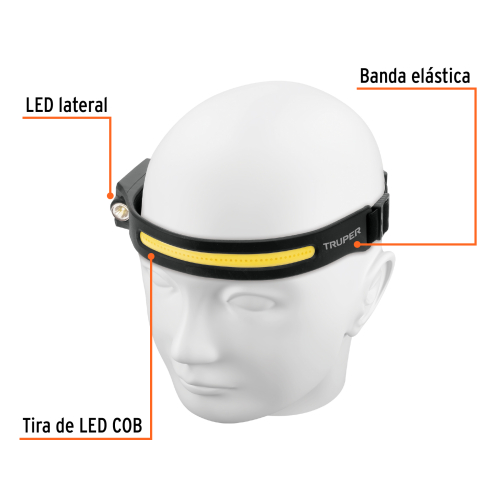 Linterna para Cabeza Truper 103117 350lm LED Recargable Linterna para Cabeza Truper 103117 350lm LED Recargable