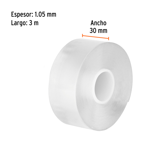 Cinta de Montaje Doble Faz Truper 103222 30mm x 3m Cinta de Montaje Doble Faz Truper 103222 30mm x 3m