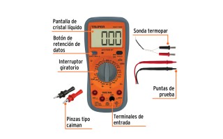 Multimetro Digital Truper 10403 Profesional Automotriz Multimetro Digital Truper 10403 Profesional Automotriz