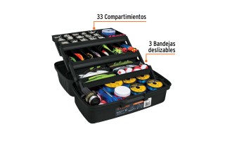 Caja para Pesca Truper 10539 16" Negro Caja para Pesca Truper 10539 16" Negro