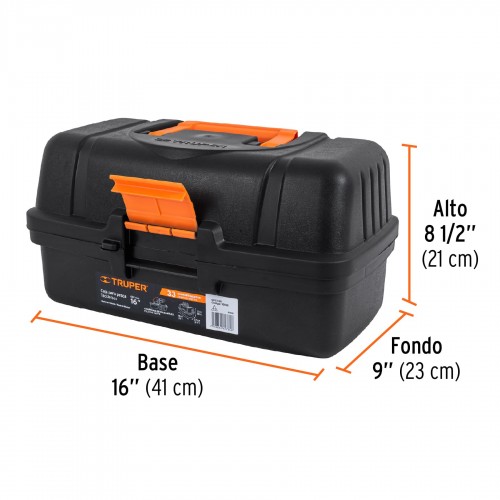 Caja para Pesca Truper 10539 16" Negro