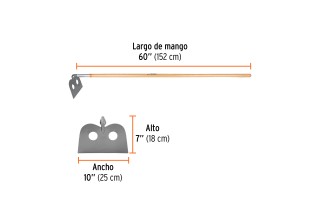 Azada Mezcladora Truper 10565 10'' 152cm Forjado Azada Mezcladora Truper 10565 10'' 152cm Forjado