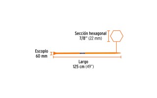 Barreta de Punta Truper 10753 125cm 4kg