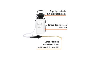 Fumigador Pulverizador Truper 10836 5L Fumigador Pulverizador Truper 10836 5L