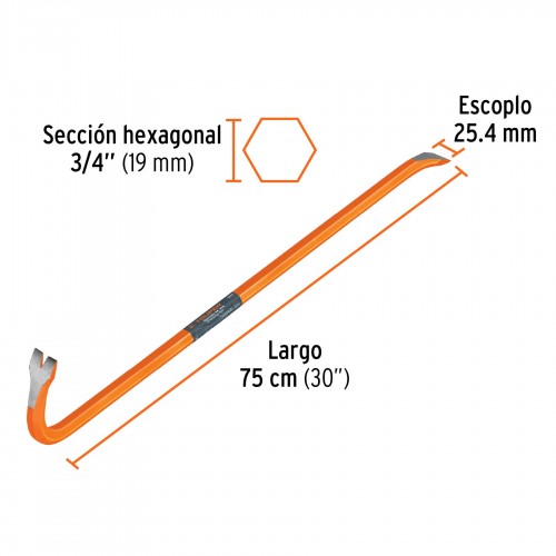 Desencofrador Pata de Cabra Truper 10859 750mm