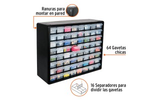 Organizador Truper 10895 de 64 compartimientos Organizador Truper 10895 de 64 compartimientos