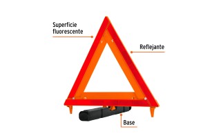 Baliza Triangular Reflectiva Truper 10942 43,5cm Baliza Triangular Reflectiva Truper 10942 43,5cm