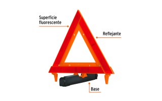 Baliza Triangular Reflectiva Truper 10943 29cm Baliza Triangular Reflectiva Truper 10943 29cm
