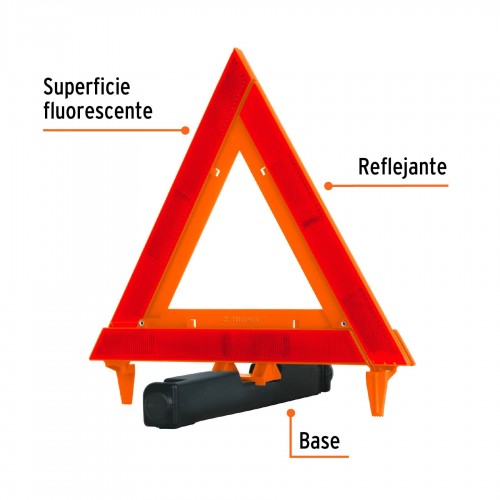 Baliza Triangular Reflectiva Truper 10943 29cm