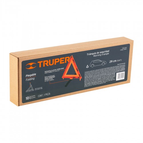 Baliza Triangular Reflectiva Truper 10943 29cm