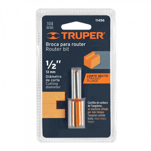 Fresa Truper 11456 1/2"x1"