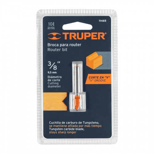 Fresa Truper 11465 3/8''x1/2''