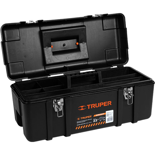 Caja de Herramientas Truper 11506 23" Plastico Negro